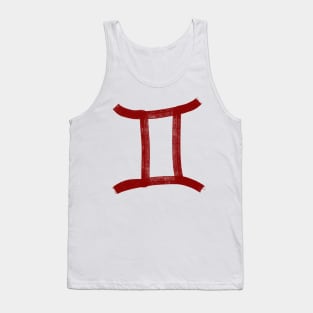 Red Gemini Tank Top